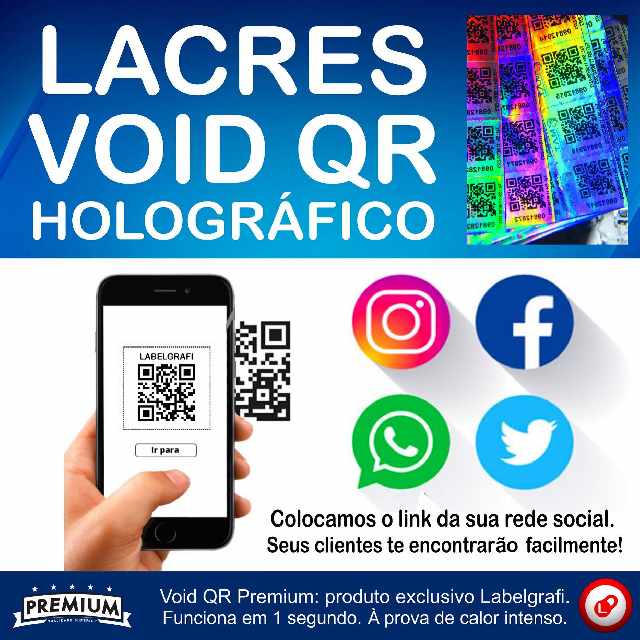 Lacres void holográfico original