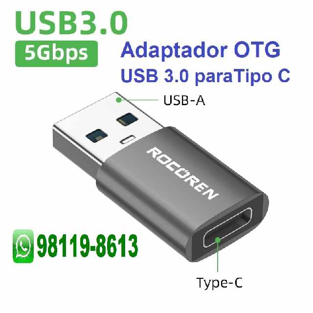 Foto 1 - Adaptador OTG tipo C usb